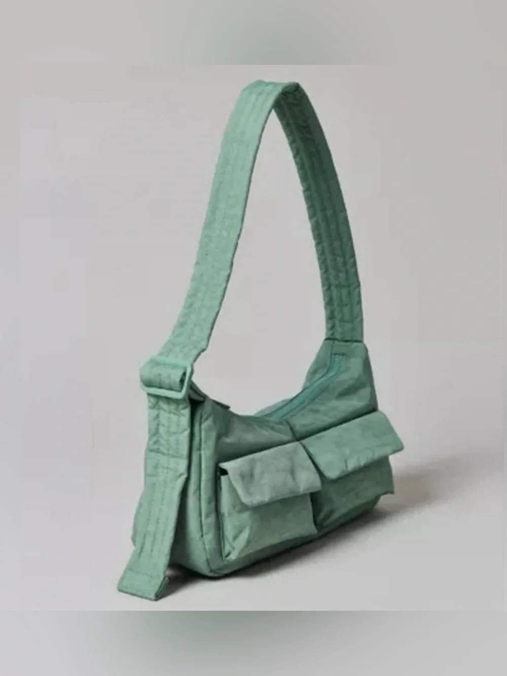NWOT BAGGU Cargo Shoulder Bag in Seafoam Green
